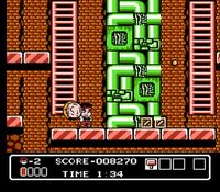 une photo d'Ã©cran de Hammerin Harry sur Nintendo Nes